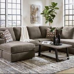 Ashley Brand Sectional Sofa Couch Double Chaise 