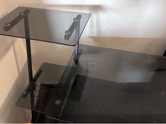 Glass desk