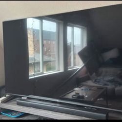 75” Hisense tv included with a Samsung Soundbar