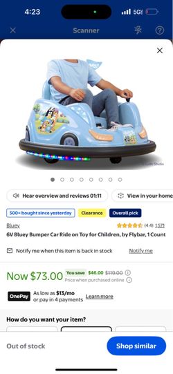 Glow bumper car