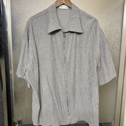 Men’s Zara Zip Shirt Men’s XL Brand New No Tag