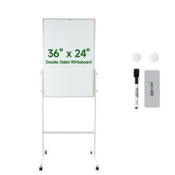 Mobile Dry Erase Board 24 X36 Inch Whiteboard