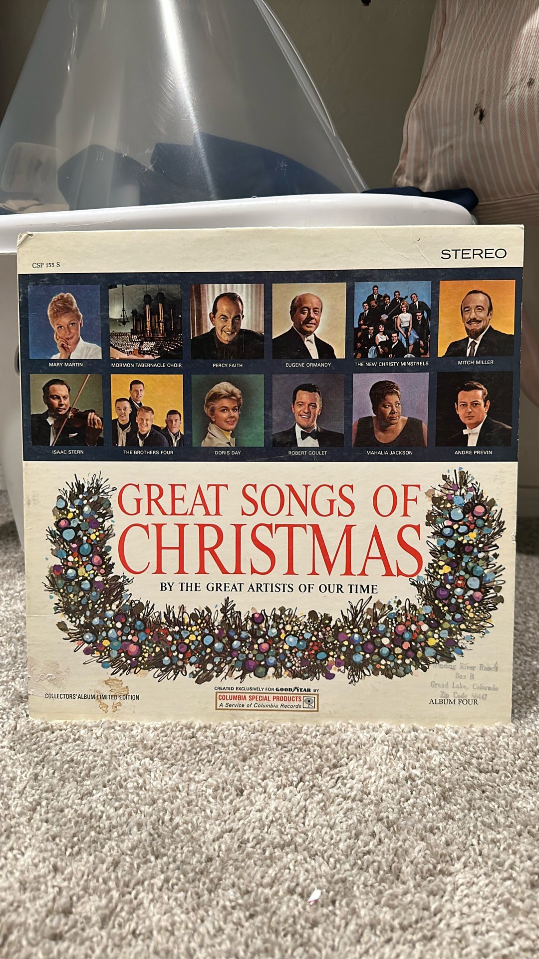 “Great Song Of Christmas” Vinyl Record!!