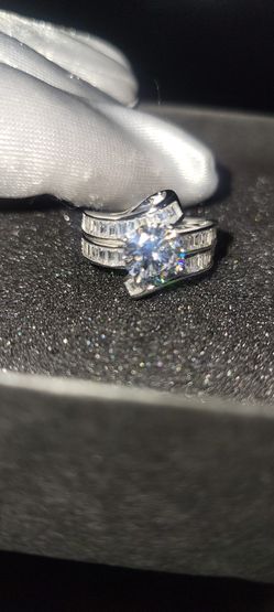 Cubic Zirconia Sterling Silver 6.13 Ctw