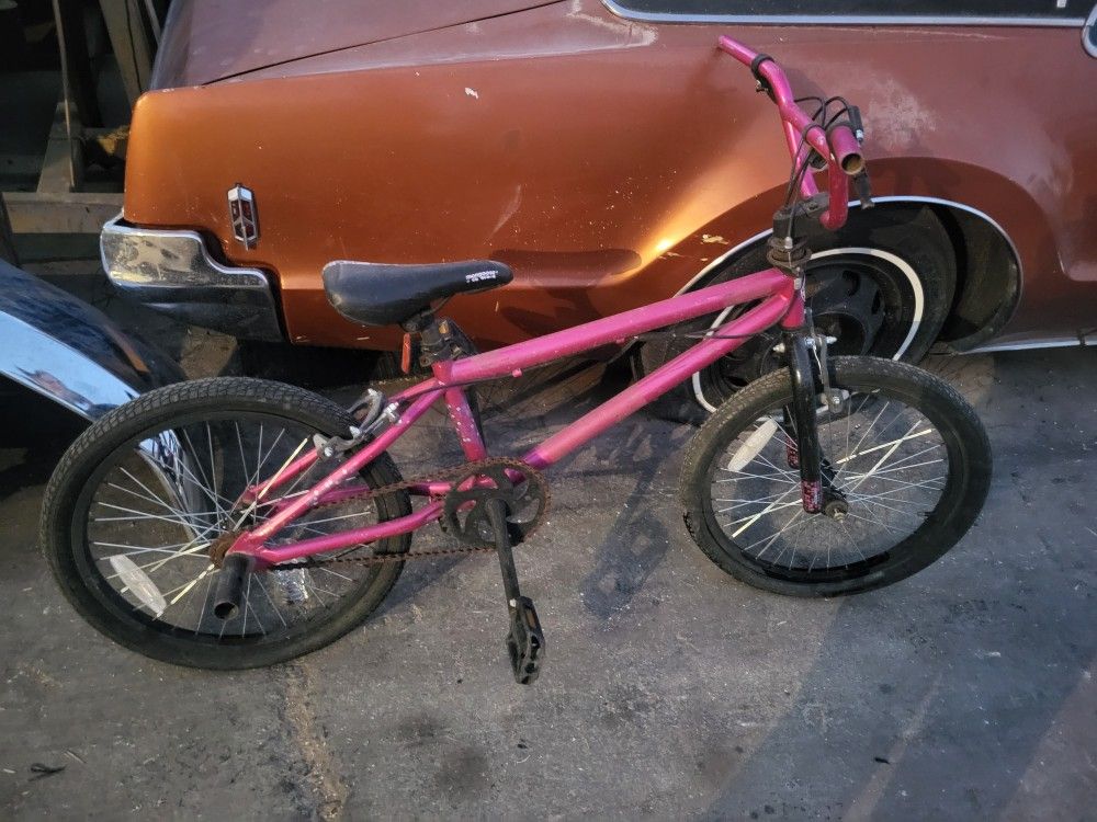 Pink BMX Bike