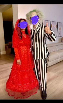 Beetlejuice Costume and Wig