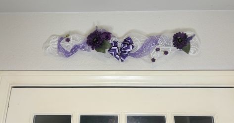 Wreath fir over the door or closet