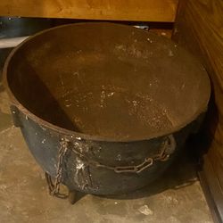 Cast Iron Kettle Antique 