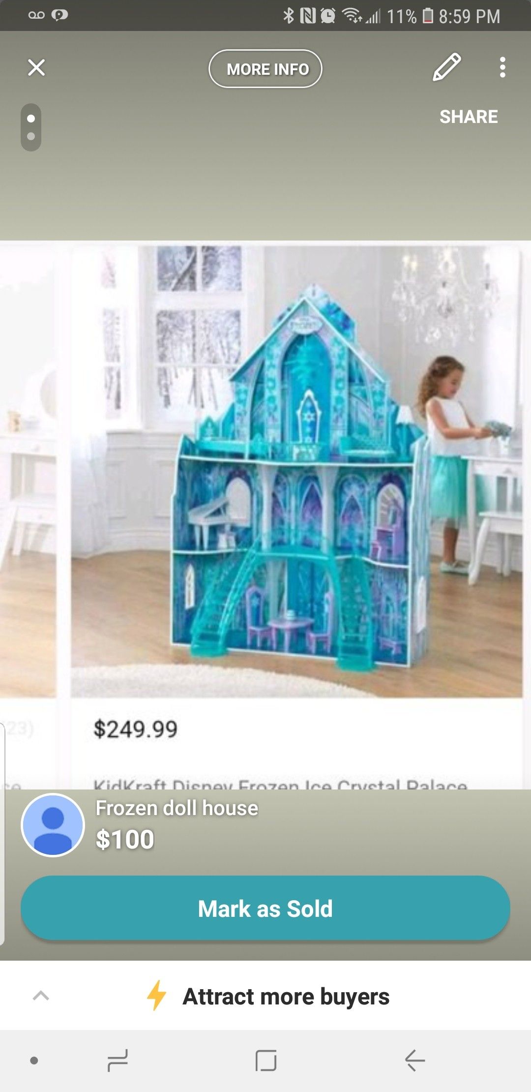 Frozen doll house