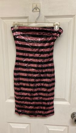 Strapless sequin dress size small