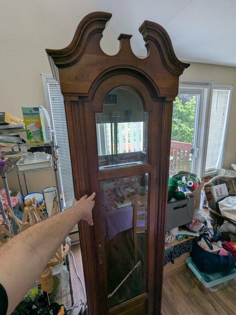 Wood Grandfather Clock Case