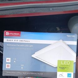 Utilitech Bathroom Fan With Led Light