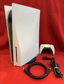 Sony PlayStation 5  825GB Console W/ Dual Sense Controller + Cords (DISC EDITION)