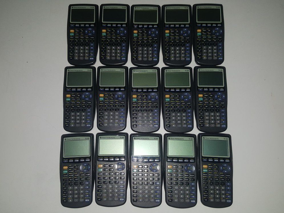 15 Texas Instruments Ti-83  Calculators