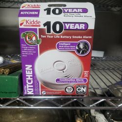 Kiddie 10 Year Battery Like Combination  Smoke And Carbon Monoxide  Detector 