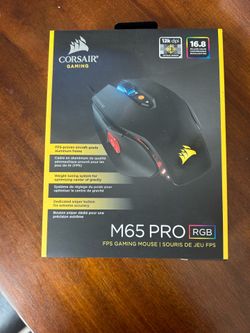 CORSAIR M65 Pro RGB - FPS Gaming Mouse - 12,000 DPI Optical Sensor - Adjustable DPI Sniper Button - Tunable Weights - Black