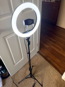 LED Ring Light with Tripod Stand and Phone Holder