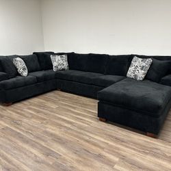 Black Living Room Sectional