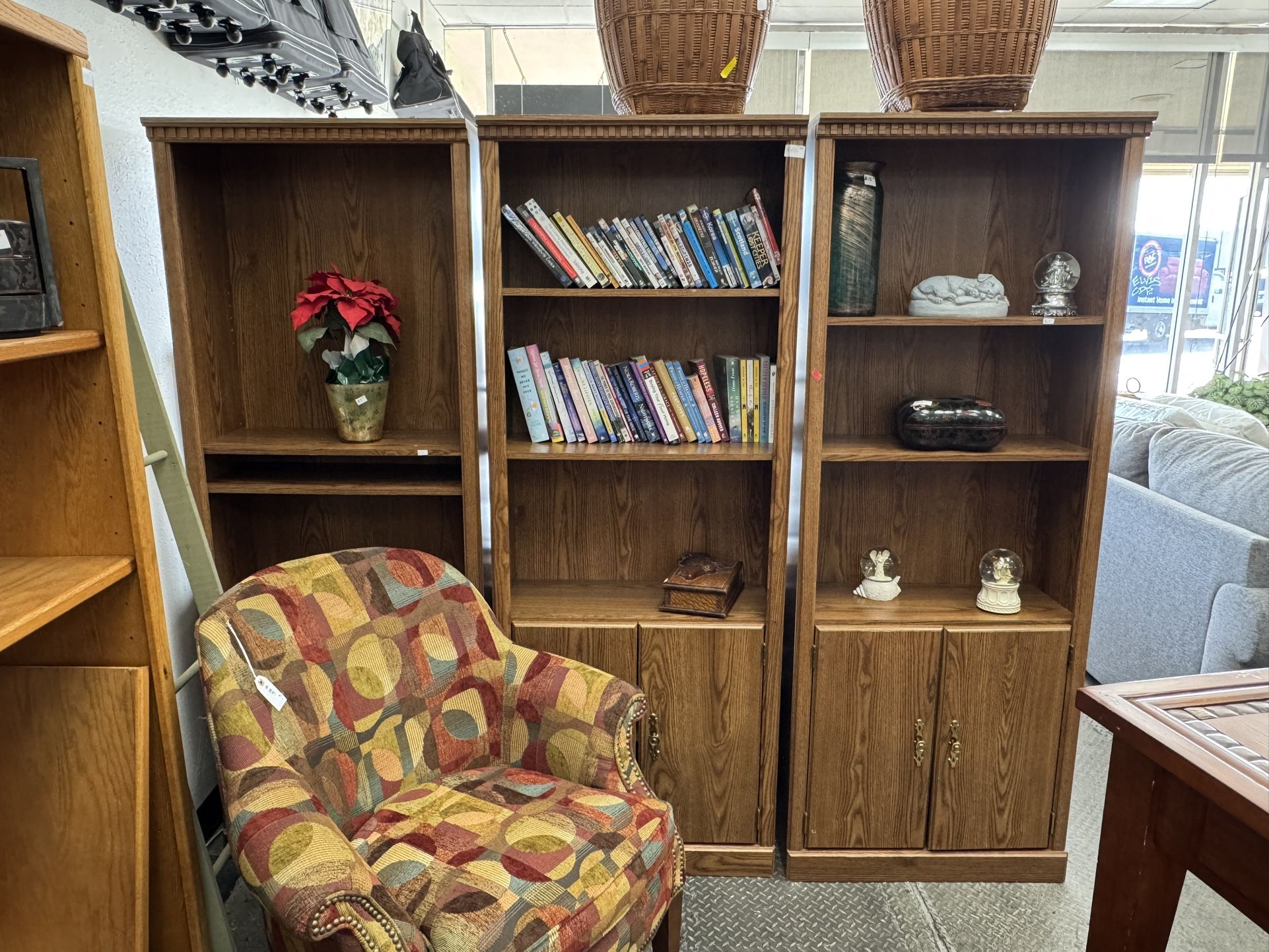Bookcase Book Shelf With Cabinet Storage (3 Available $65 Each)