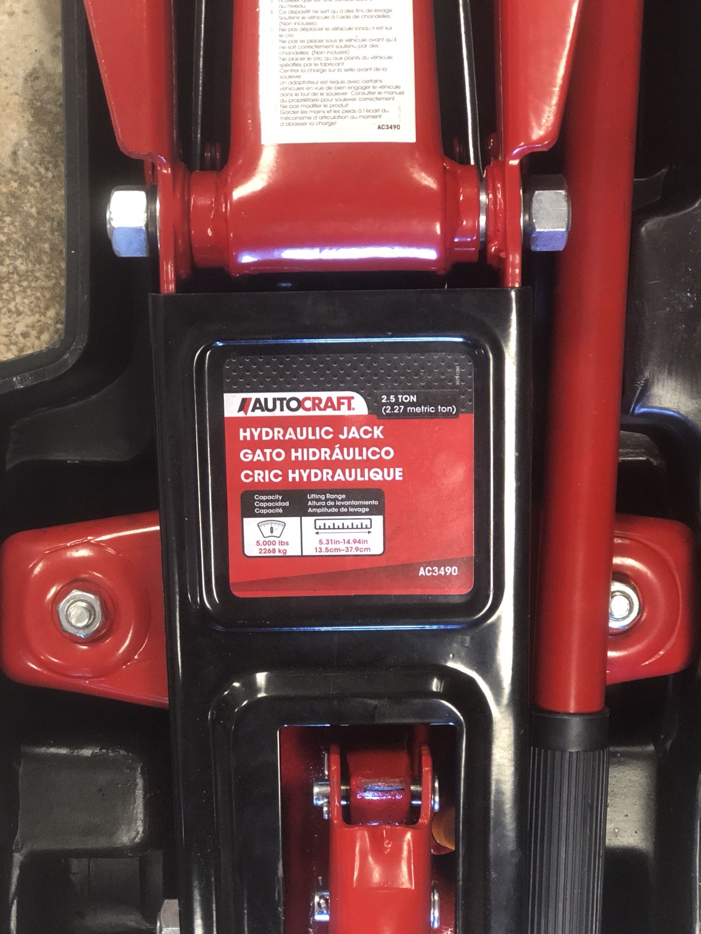 AutoCraft 2.5 Ton Hydraulic Jack for Sale in Holly Hill, FL OfferUp