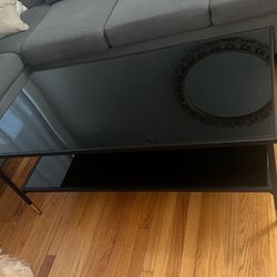 Coffee Table Black/Glass IKEA