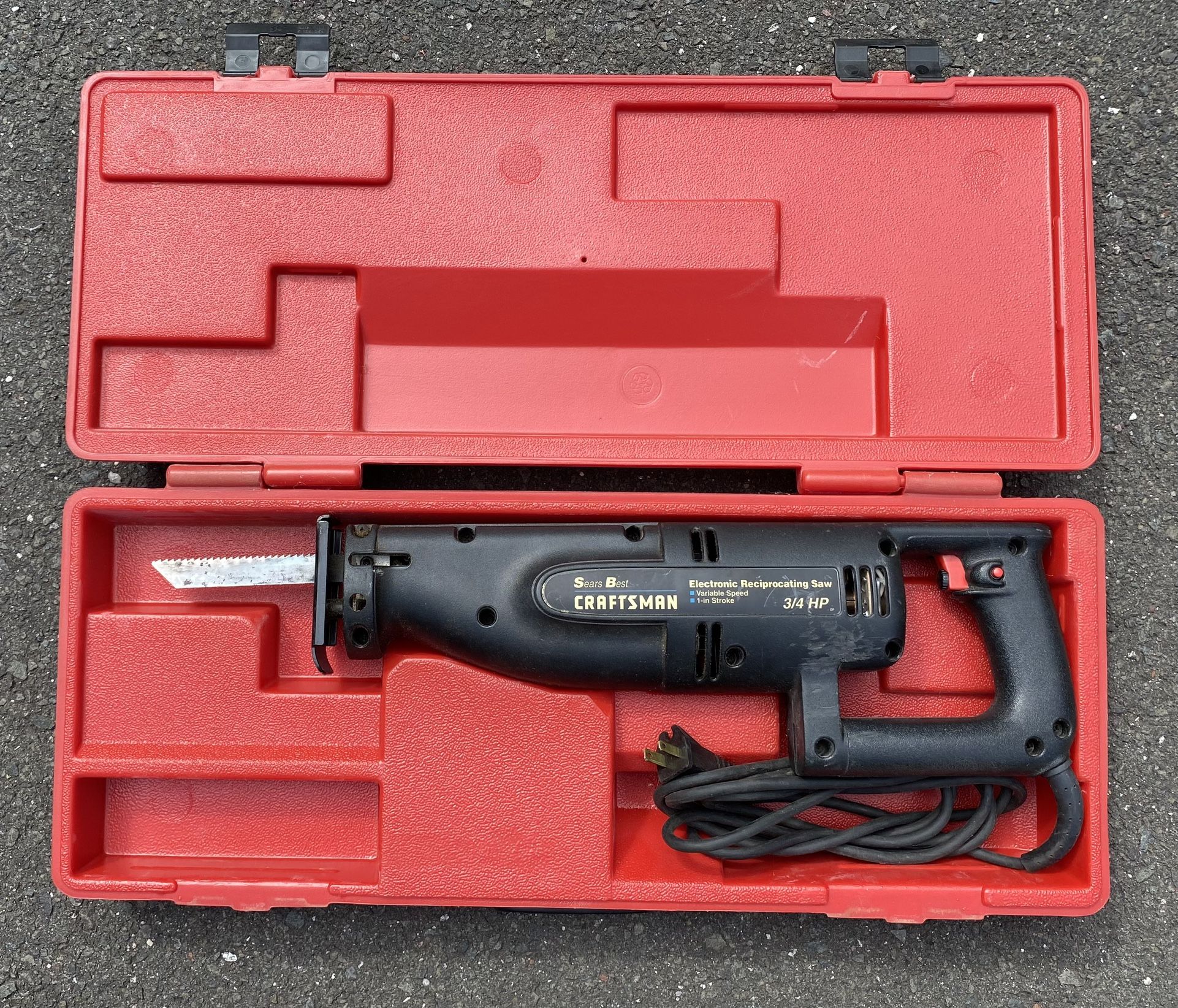 Sears Craftsman Reciprocating Saw W/Case