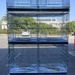4 of No Rust Zinc Plate Breeding Breeder Birds Cage (No Stand)