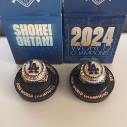 Shohei Ohtani & Clayton Kershaw Championship Rings 