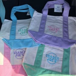 Trader Joes Mini Tote Bags! So cute! All colors.