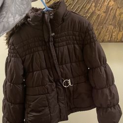 Brown Winter Puffer Jacket