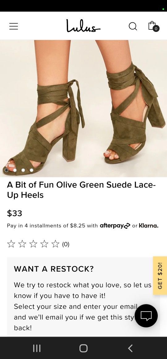 Green Suade Heels