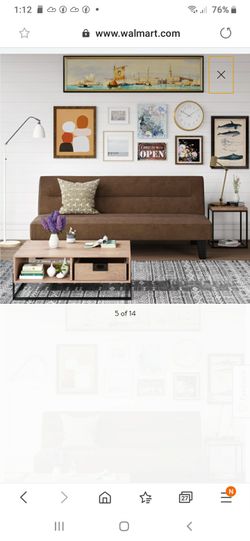 New in box futon sofa brown
