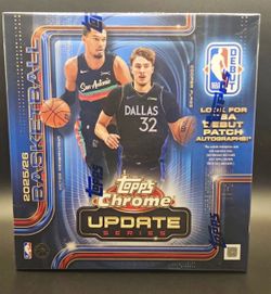 2025-26 Topps Chrome Update NBA Basketball Factory Seal Mega Box