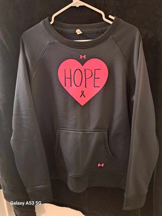 Women's Under Armour Breast Cancer Sweatshirt Size L