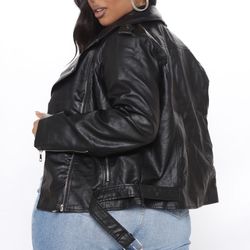 Faux Leather Jacket