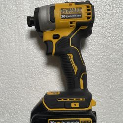 Dewalt Impact Drill Driver With One Battery 