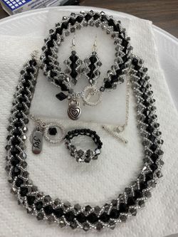 Flat spiral stitch complete set handmade