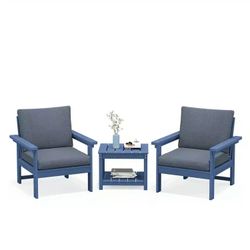 BRAND NEW 3-Piece Outdoor Sofa Conversation Set Table Included