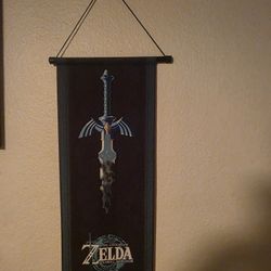 The Legend of Zelda: Tears of the Kingdom Black Wall Scroll - Limited Edition