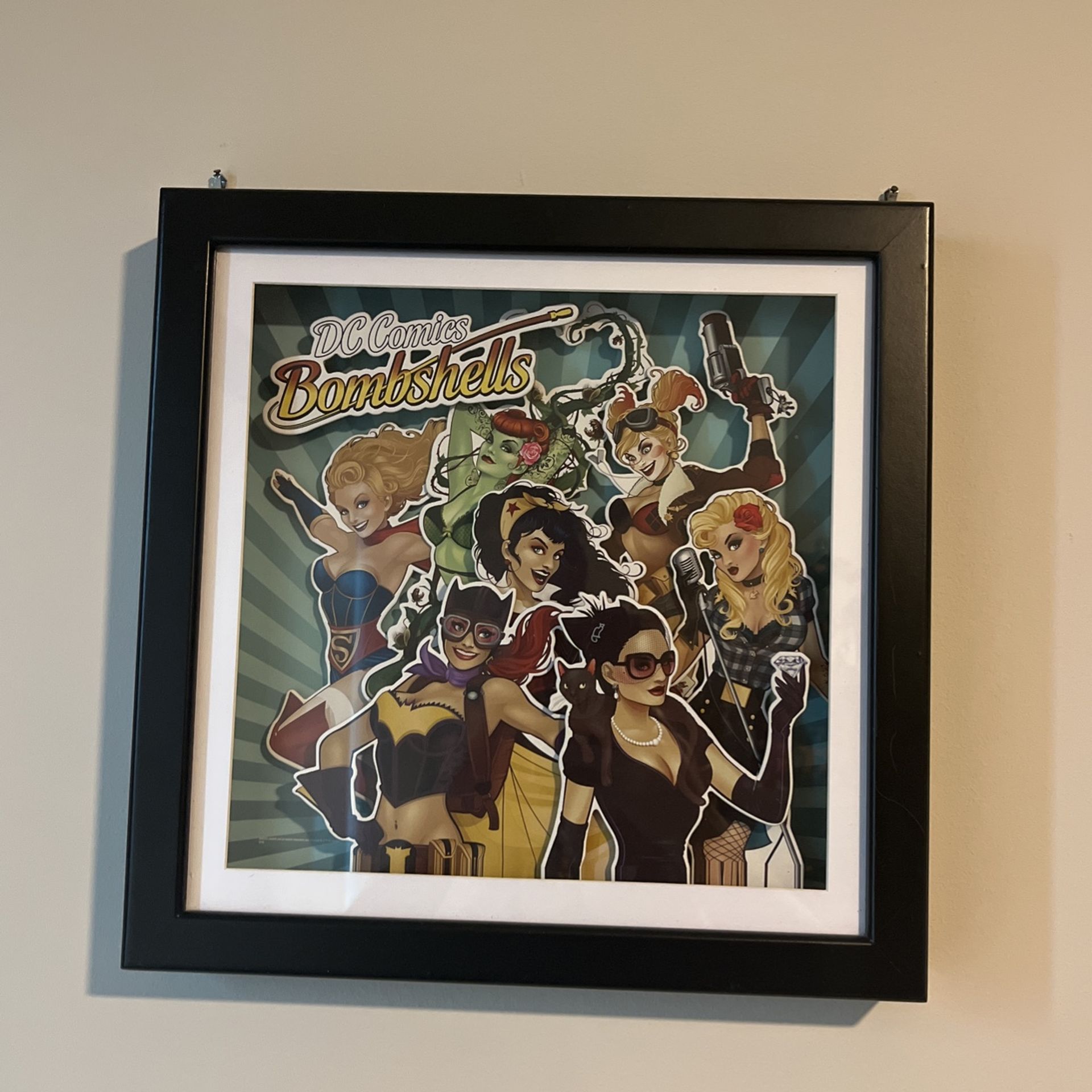 14x14 DC Bombshells Picture Shadow Box 