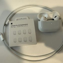 AirPods Pro (2nd Gen) USB- CAppleCare + New Tips + Cable