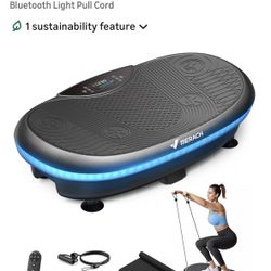 MERACH Vibration Plate Exercise Machine, 4D Whole Body Workout Vibrating Platform for Lymphatic Drainage Weight Loss Muscle Activation