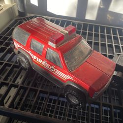 I am selling a standard-sized collectible fire truck for $25, the price is firm, it is complete and in good condition.