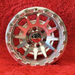 FORTRESS FUEL
17” 6x139.7 +0
Silver machined 
$1250 all 4 wheels