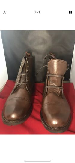 Allen Edmonds Alpine Cap-Toe Boot with Vibram Arctic Grip Rubber Sole size 9.5