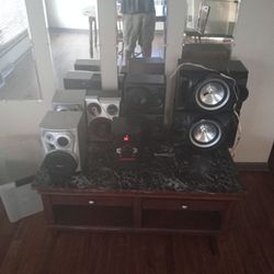 Custom Onn 100w Bluetooth Stereo System With 7 Speakers 