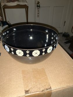 Catherine Holm Black Enamel Bowl