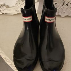Boots - Ladies Hunter Rain Boots (Shiny) Size 8