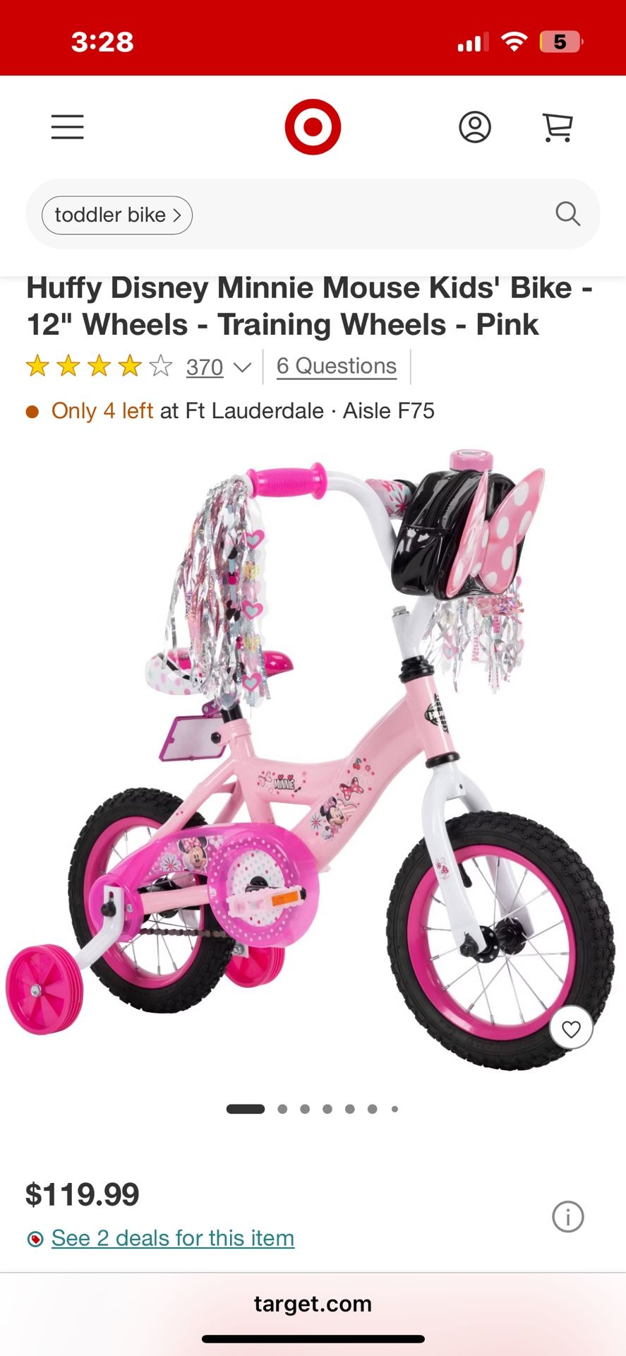 Minnie Mouse Bike