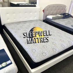 New Queen Bed Frame With Mattress 